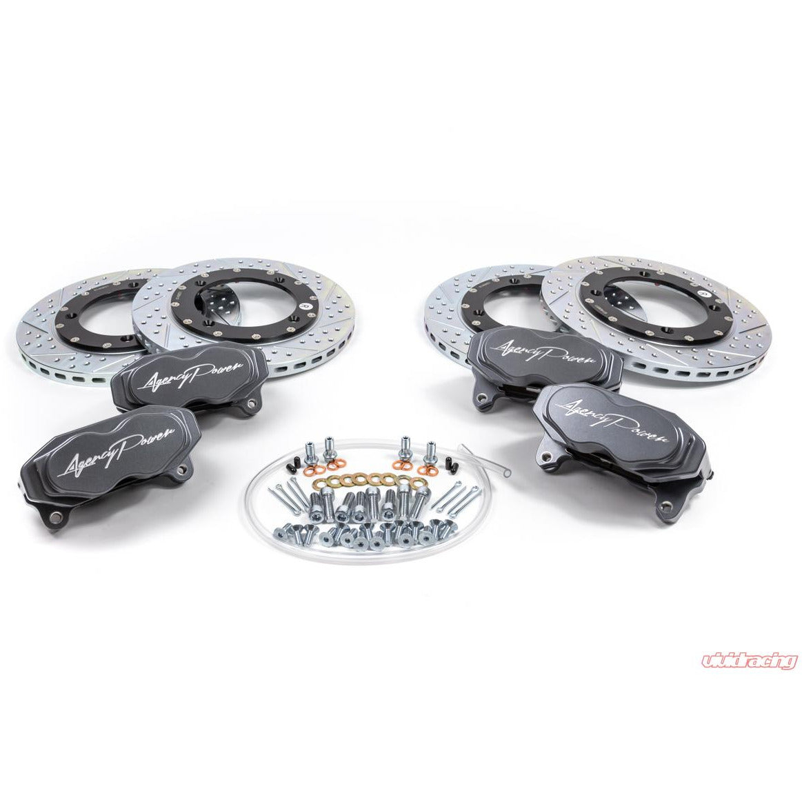 Can-Am Maverick X3 Agency Power Big Brake Kit Front and Rear - Graphite Gray