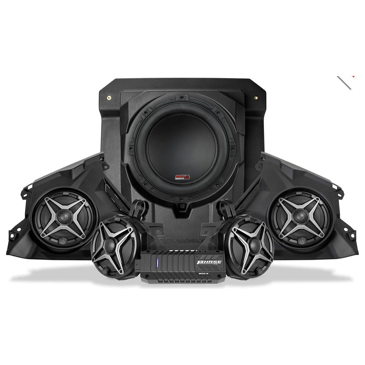ssv works 800watt stereo system for canam maverick r