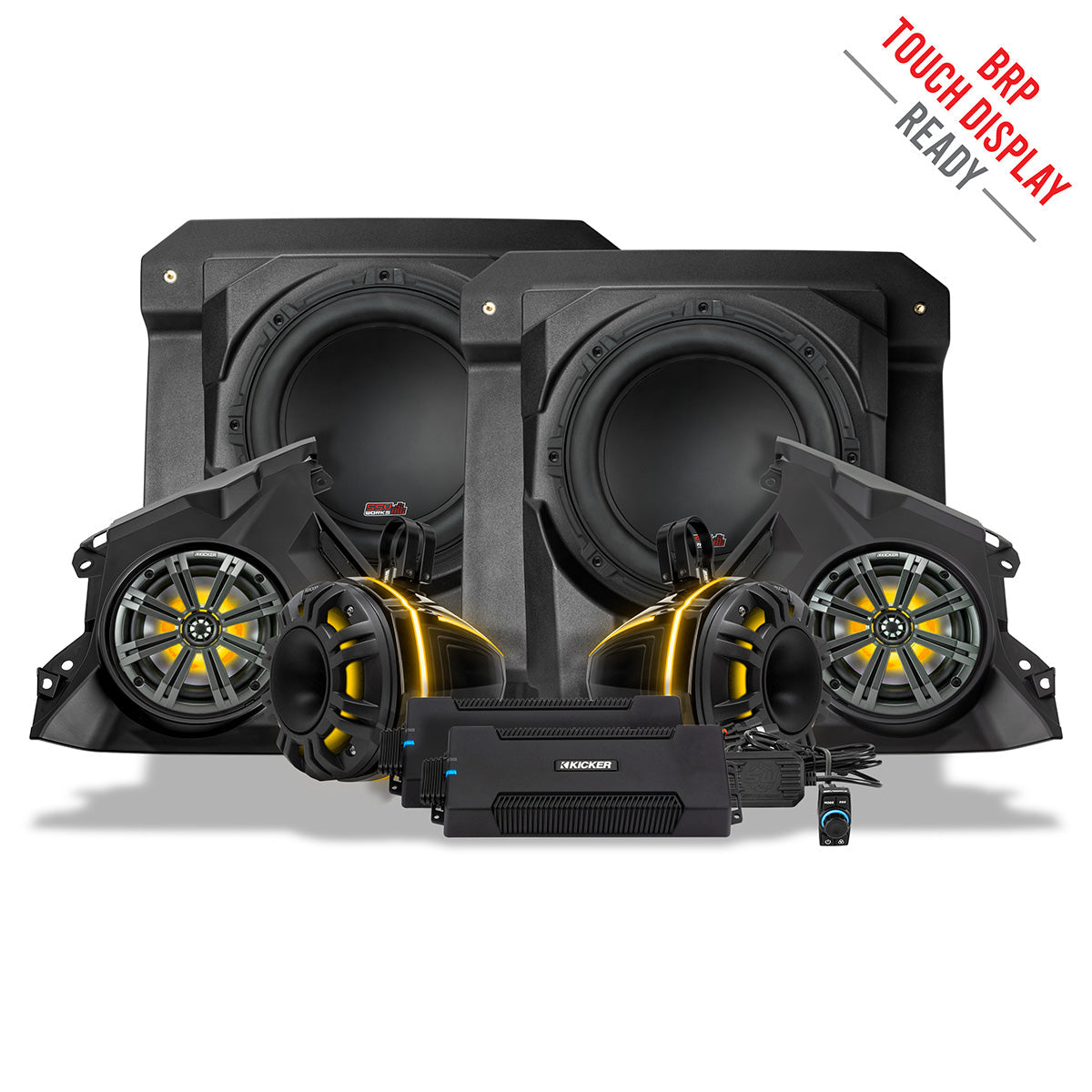 2024-2025 Can-Am Maverick R, Phase-6 K-Spec 1650watt 6-Speaker Stereo System with Kicker Horns