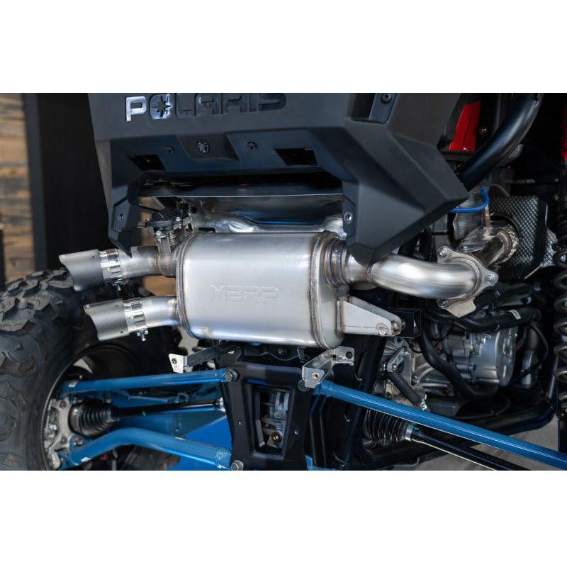 MBRP 2020-2024 Polaris RZR Pro XP 2.5in Slip-On Active Exhaust Dual Out