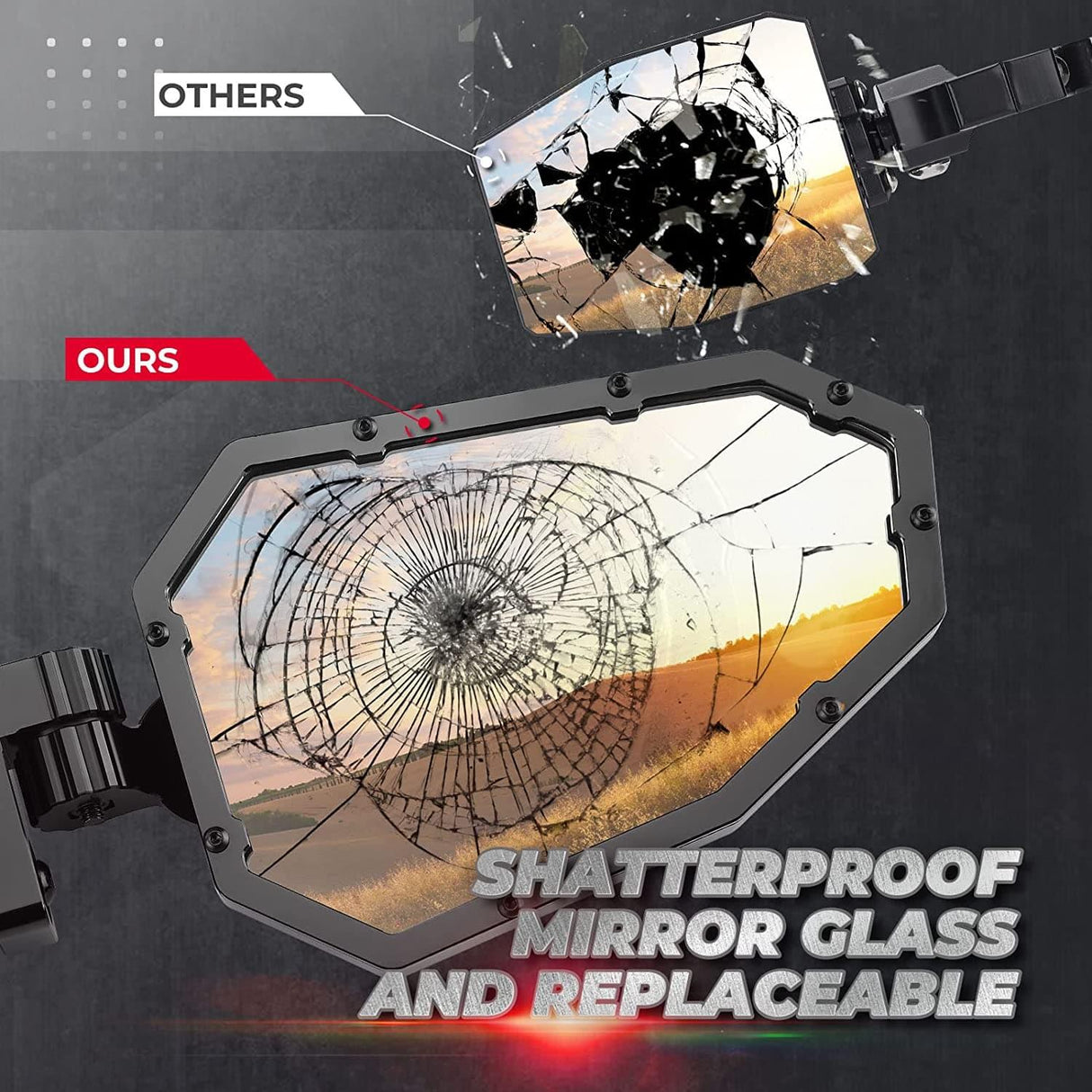 Aluminum Side Mirrors for Can-Am Maverick X3/ X3 Max