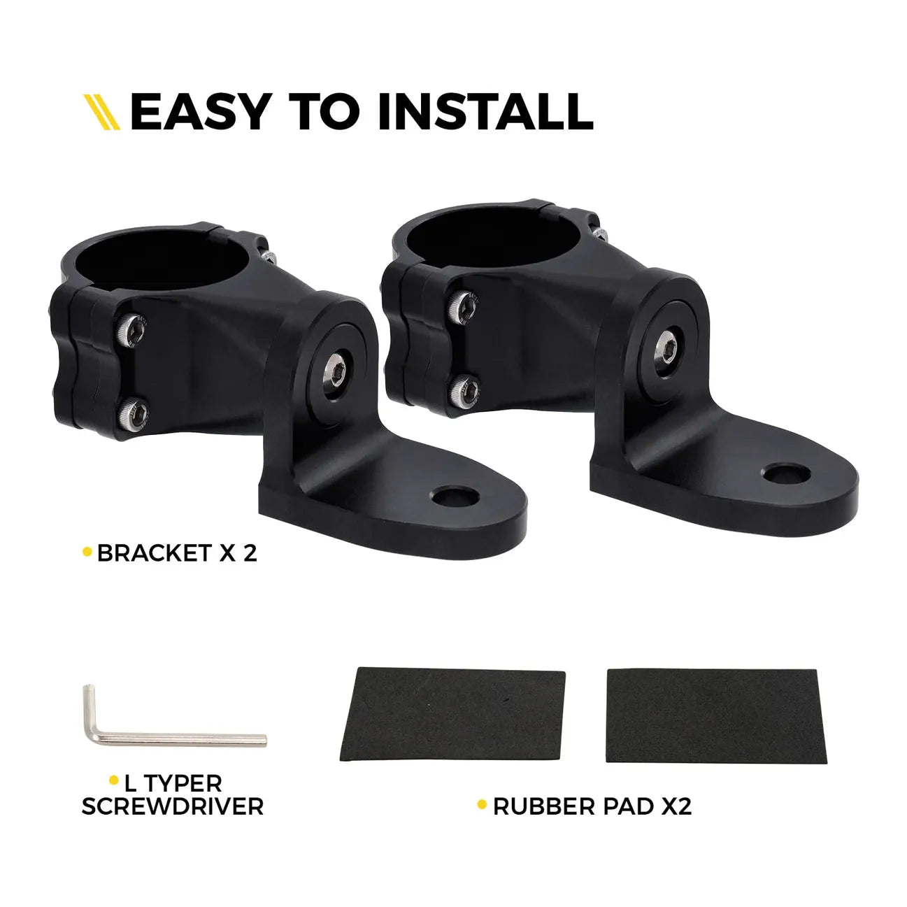 Aluminum CNC Whip Light Mount Bracket with 360° Rotation Capability