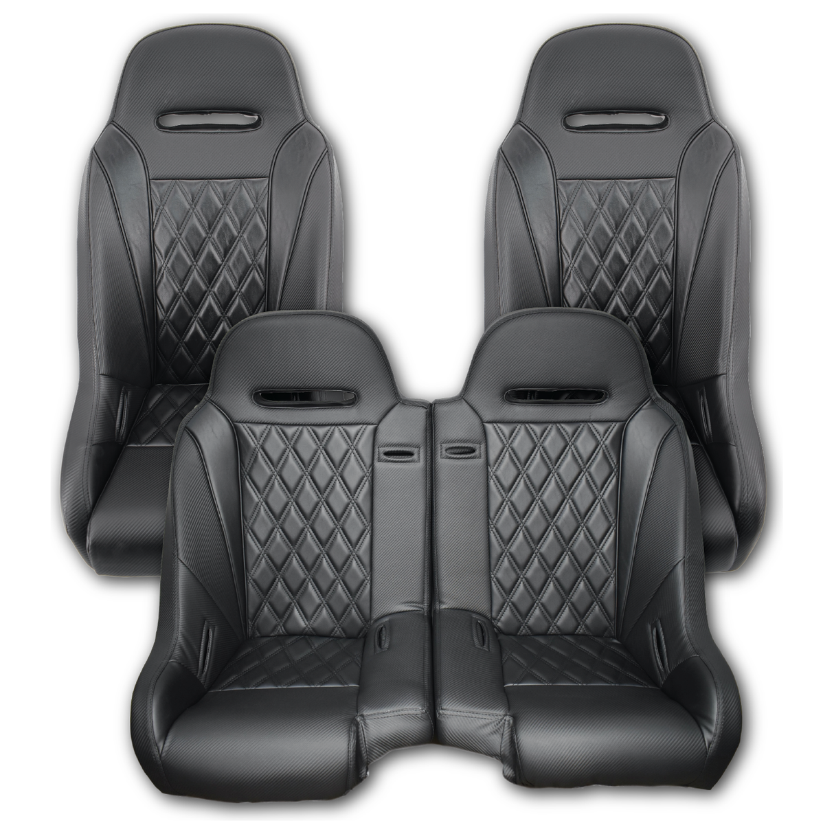 Aces Racing - 2024+ Polaris XP Bench Seat and Bucket Seat Combo