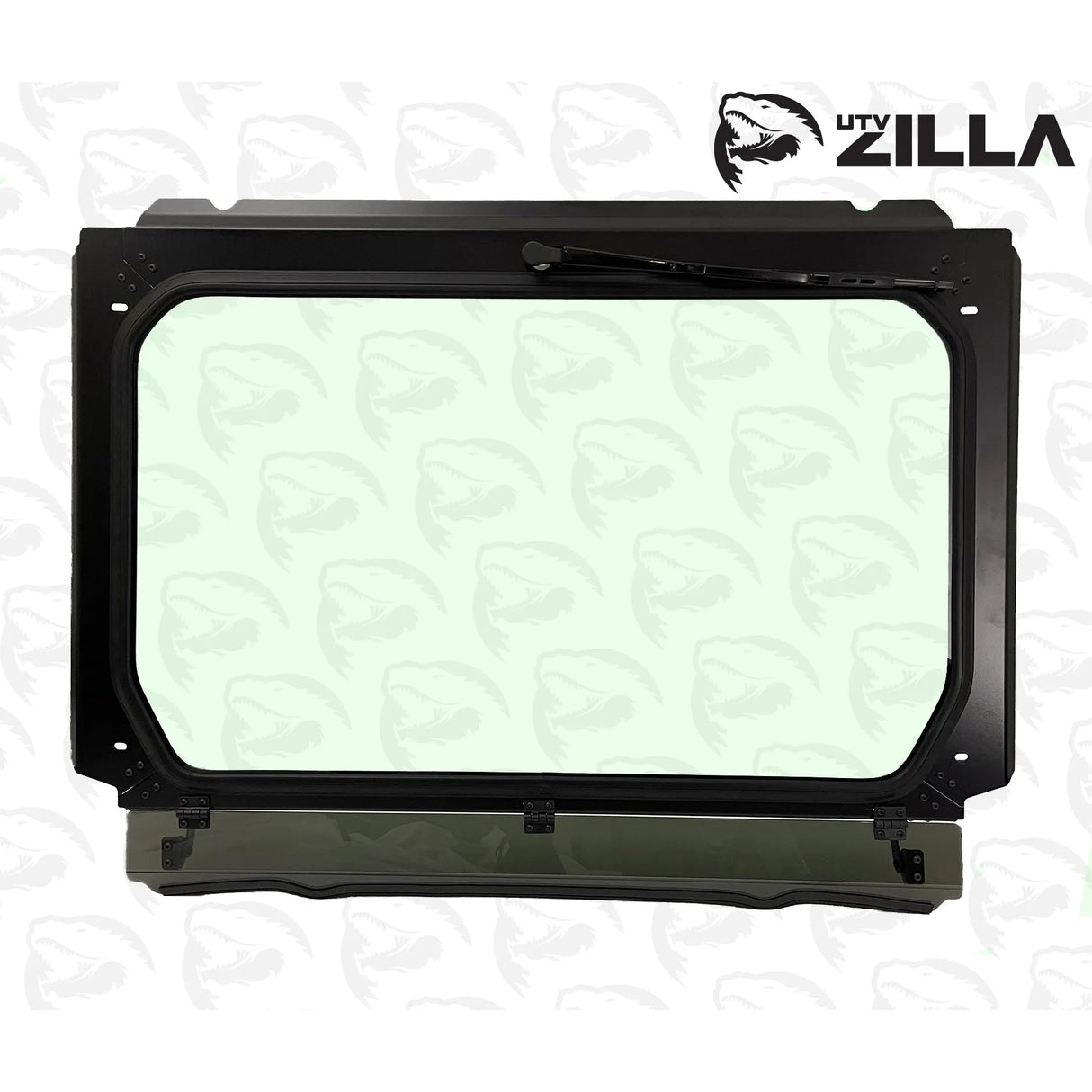 2020-2024 Polaris RZR Pro XP / Turbo R Black Vented Glass Windshield w/ Wiper