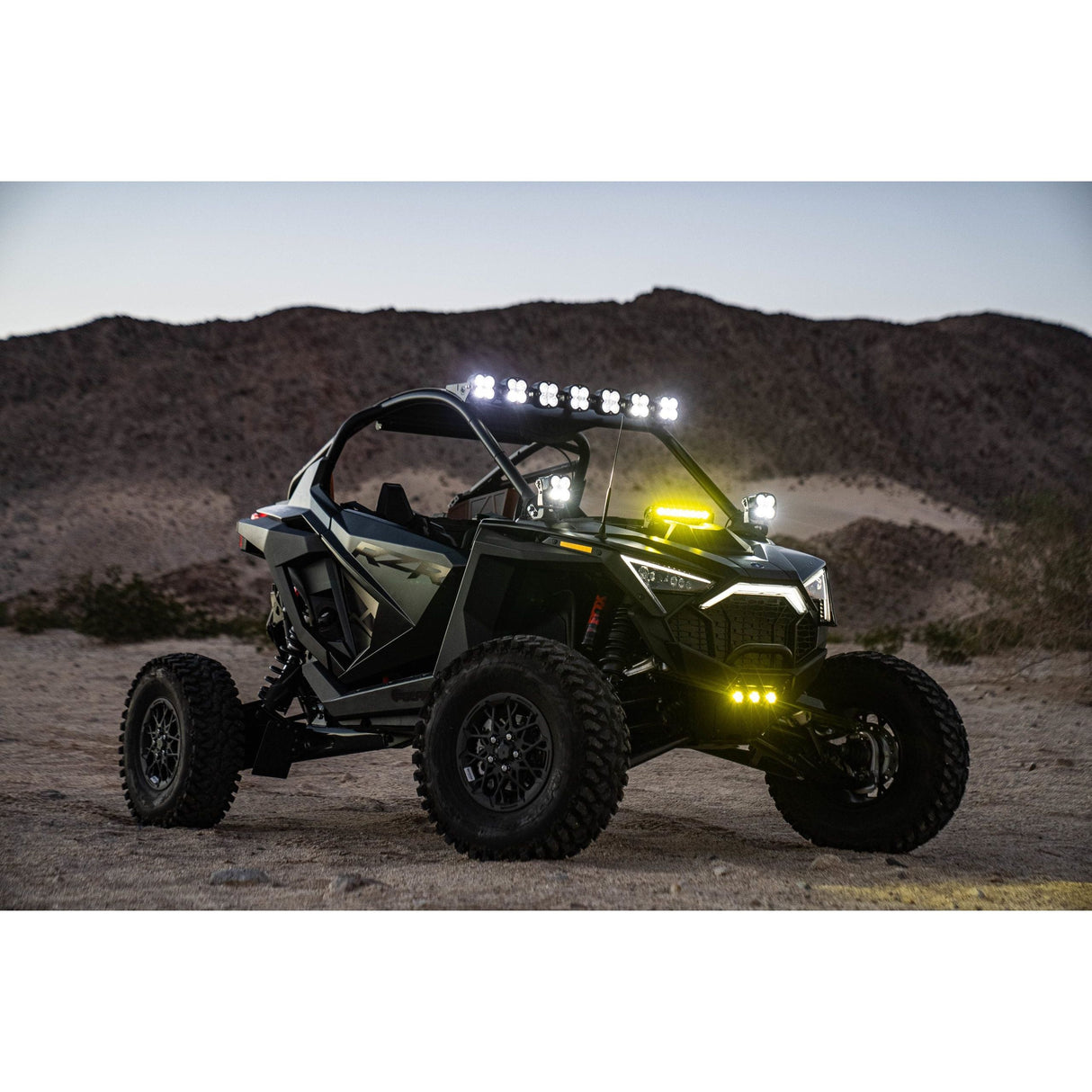 Baja Designs Polaris Pro-R S8 10in Hood Mount Kit - Amber