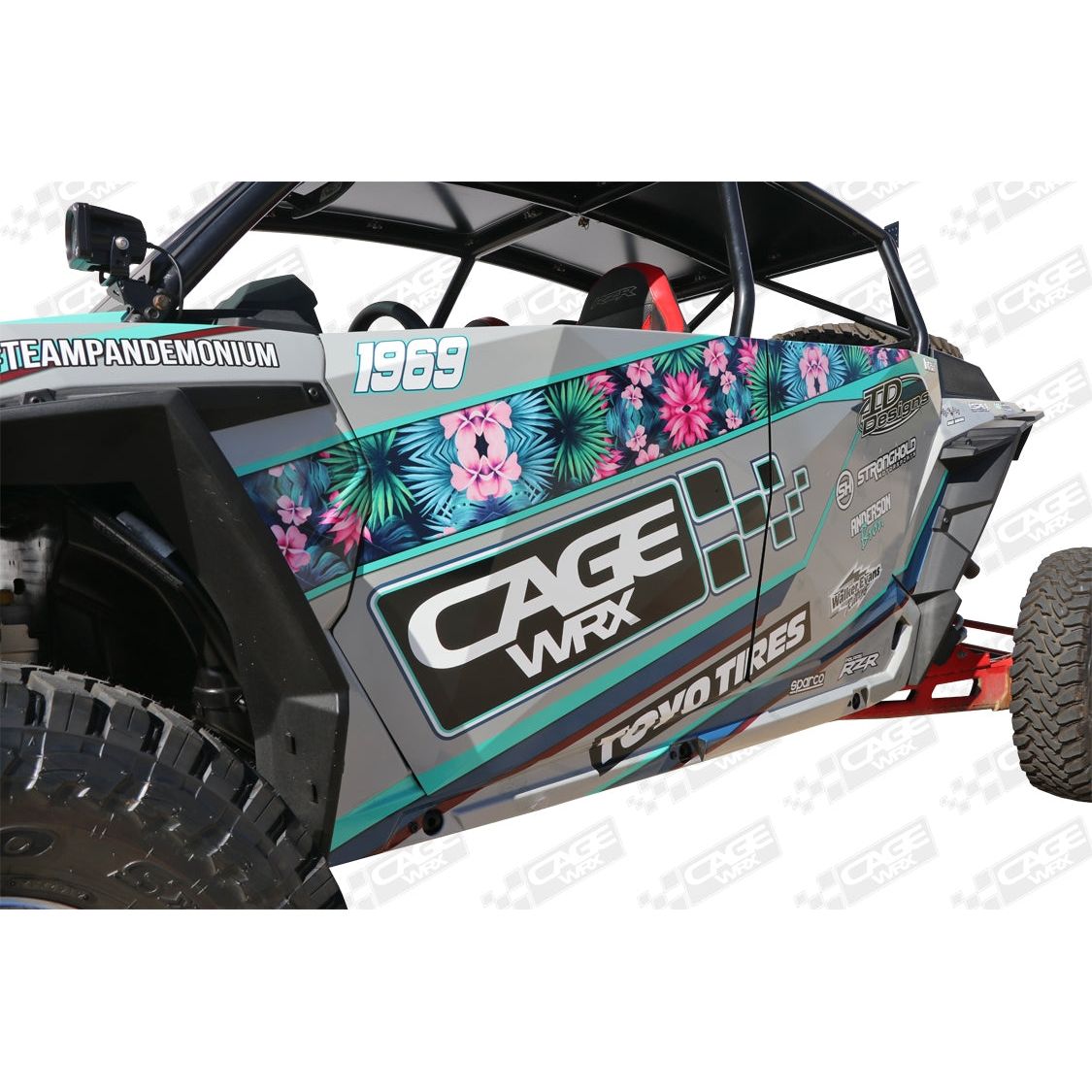 Aluminum Doors for 4 Seat RZR XP 1000/Turbo/Turbo S (2015-2023)