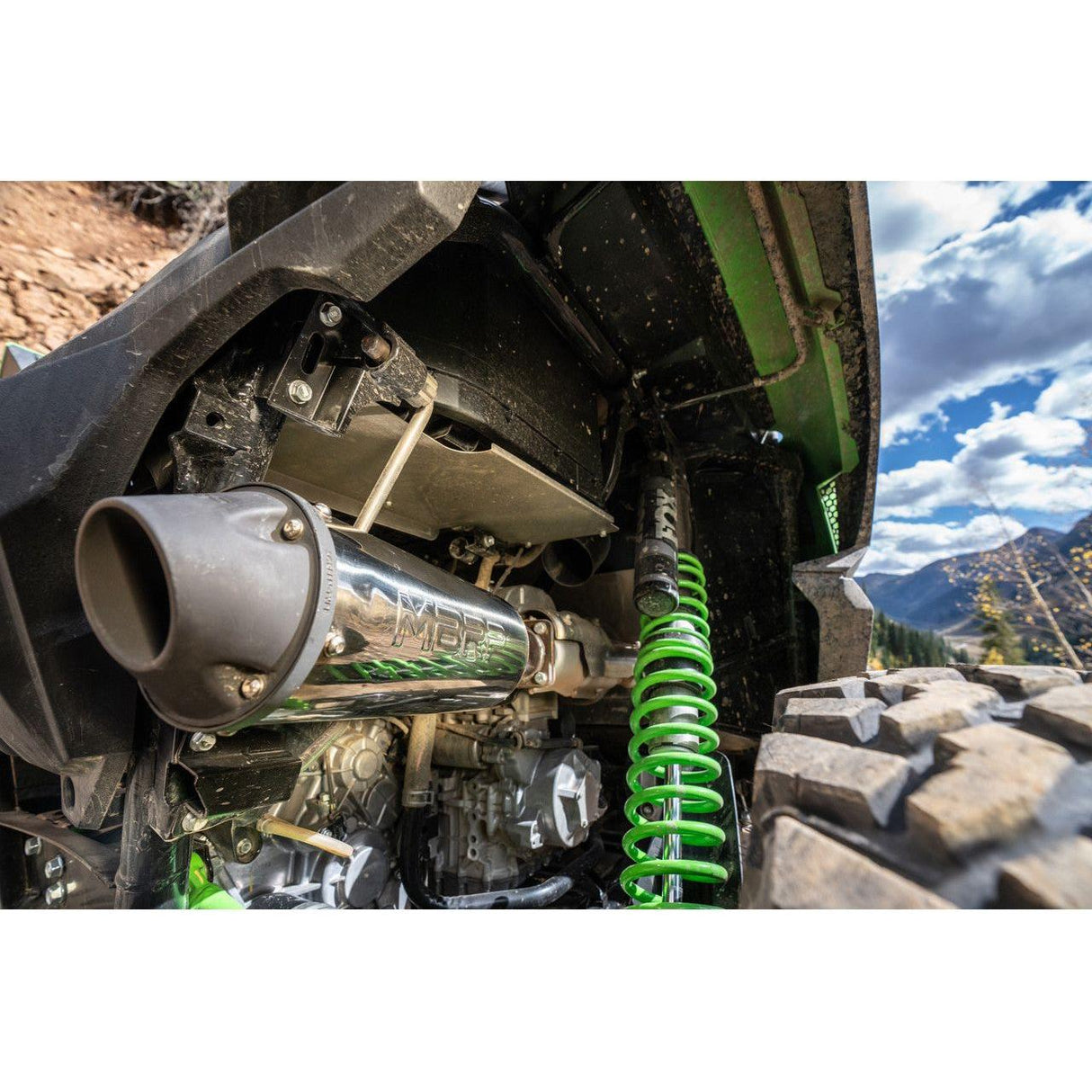 MBRP 2020-2022 Kawasaki Teryx KRX 1000 Single Slip-On Perf. Series Exhaust