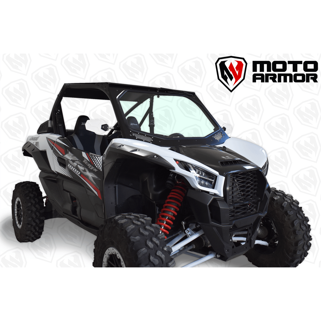 Kawasaki KRX Full Glass Windshield with Vents