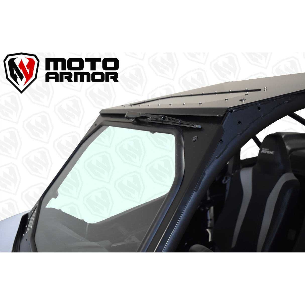 Kawasaki KRX Full Glass Windshield with Vents