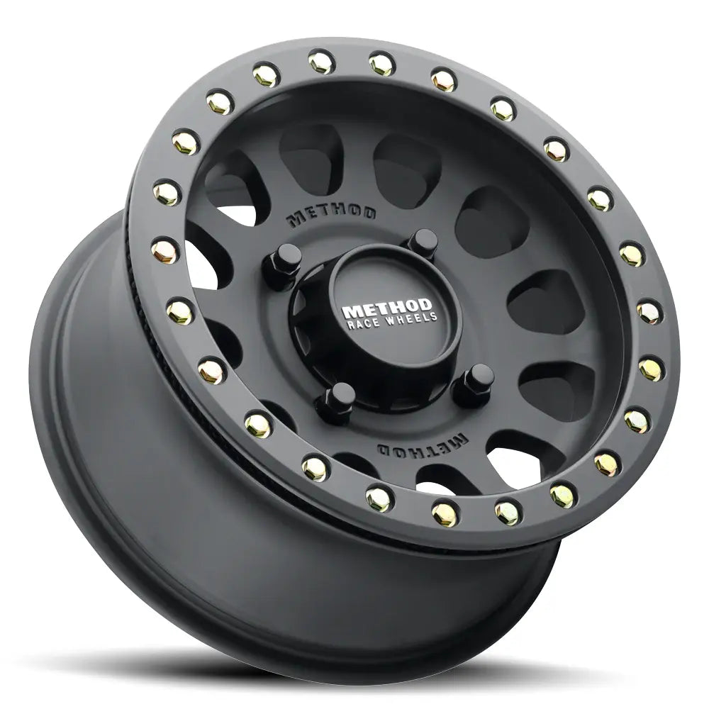 Method MR401 UTV Beadlock 15x10.0 +25mm Offset 6x139.7 BP 81.80mm CB Matte Black Wheel w/ BH-H24100
