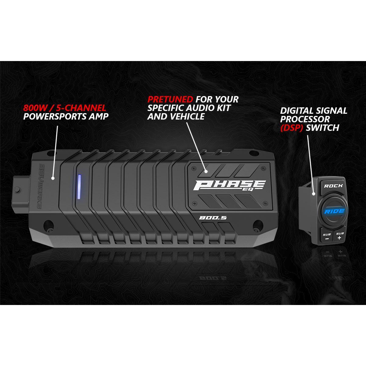 SSV Works - Polaris RZR Pro / Turbo R Ride Command Lighted 3-Speaker System