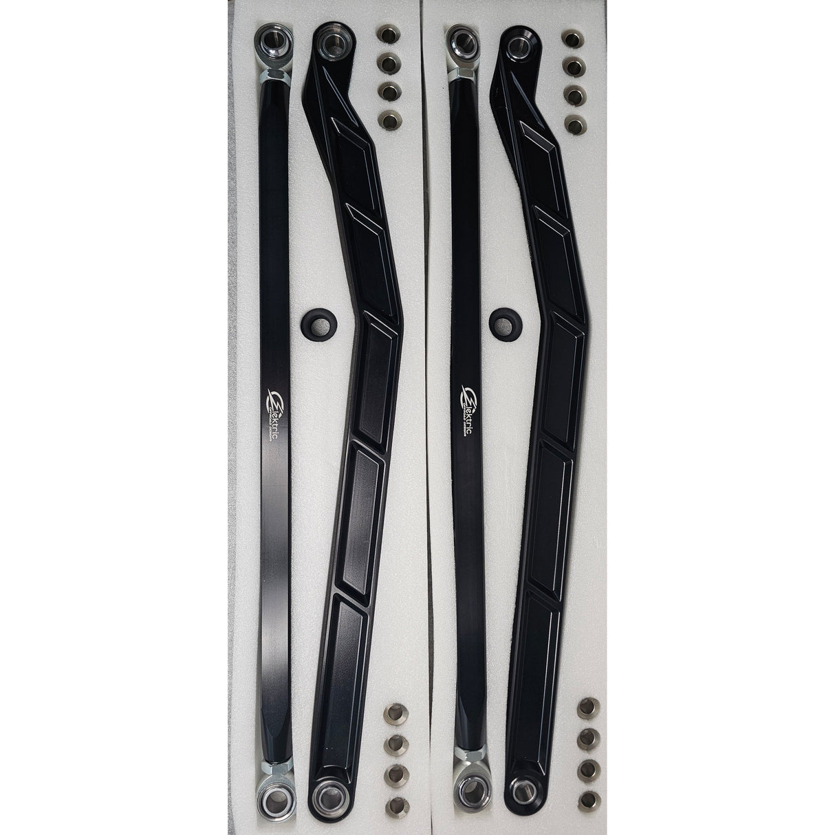 Elektric Offroad - 2022+ Current Polaris RZR Pro R, Pro S, Turbo R High Clearance Radius Rods in Black Finish