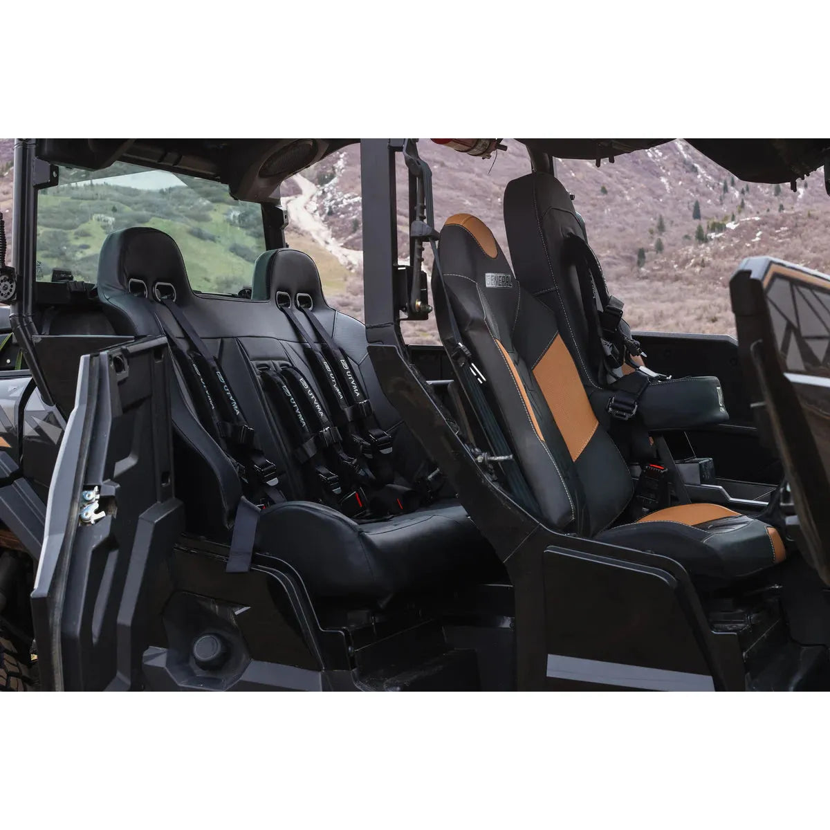 Polaris General 1000 Rear Bench Seat W Harnesses (2017-2025)