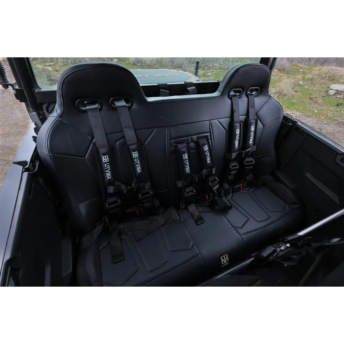 Polaris General 1000 Rear Bench Seat W Harnesses (2017-2025)