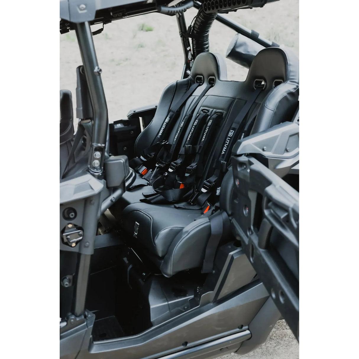 2019-2025 Honda Talon 4 - Rear Bench Seat W Harnesses - Black