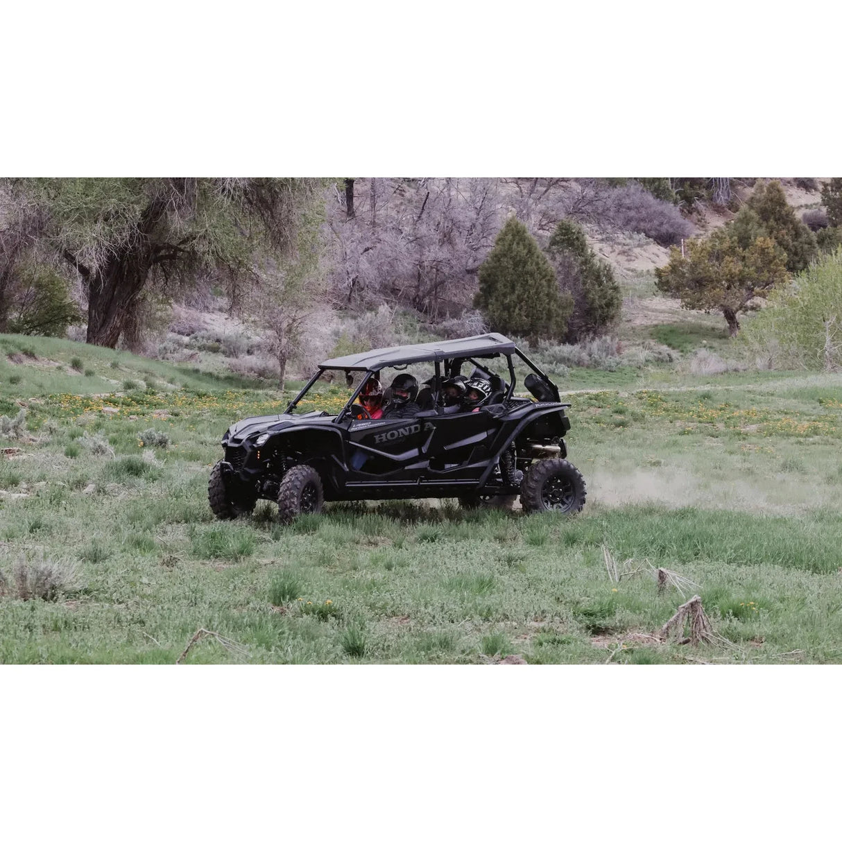 2019-2025 Honda Talon 4 - Rear Bench Seat W Harnesses - Black