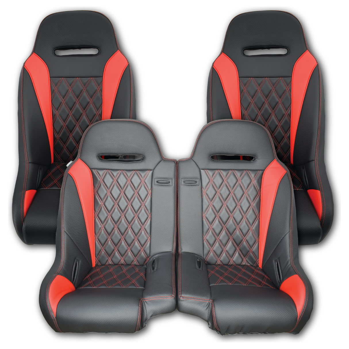 Aces Racing - 2024+ Polaris XP Bench Seat and Bucket Seat Combo