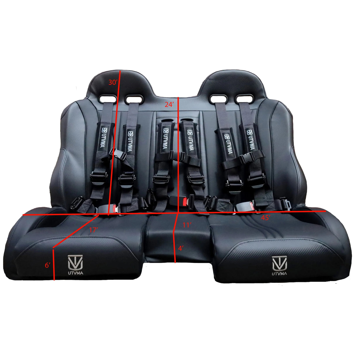 2014-2023 Polaris RZR XP 1000/ 900 Front or Rear Bench Seat W/ Harnesses