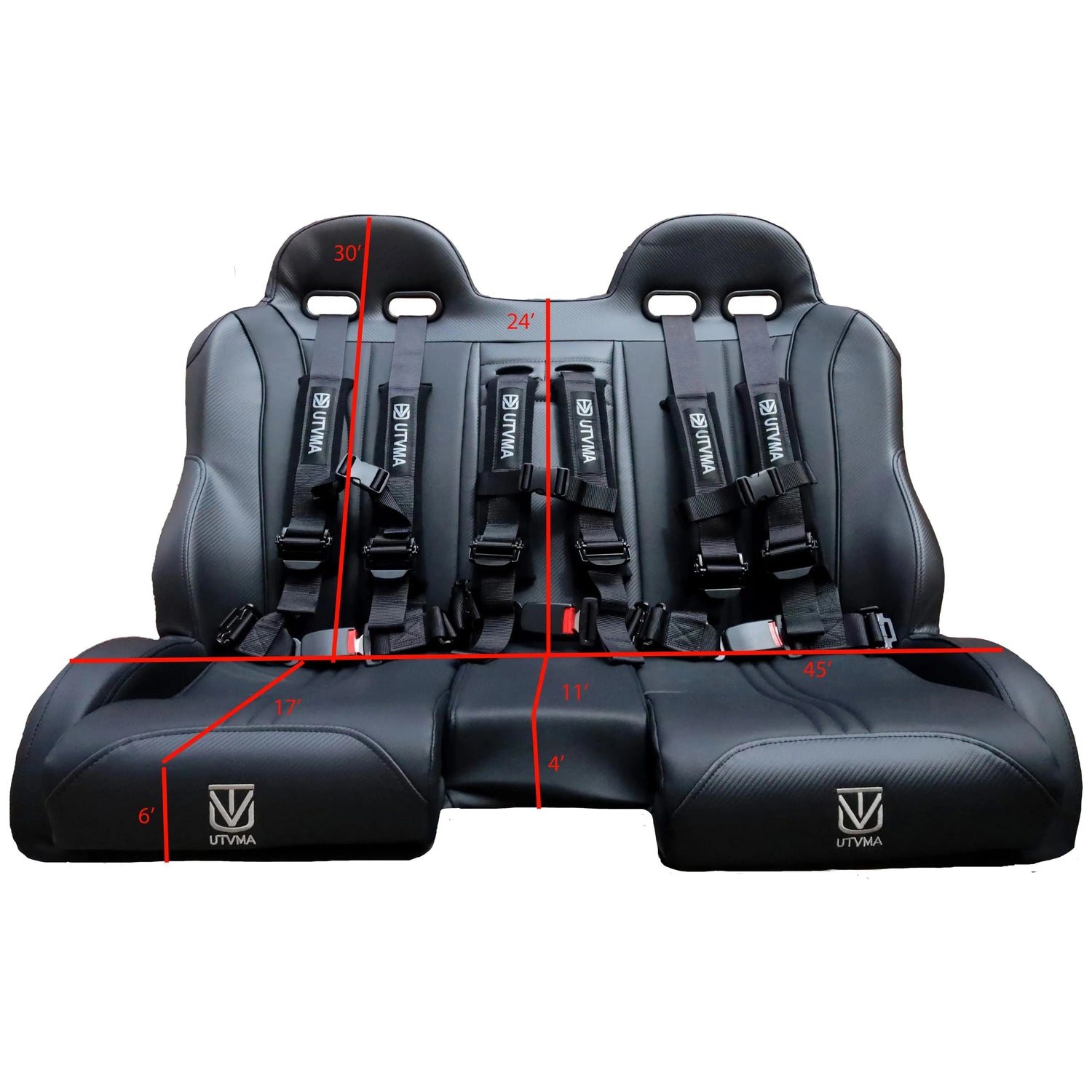 2014-2023 Polaris RZR XP 1000/ 900 Front or Rear Bench Seat W/ Harnesses