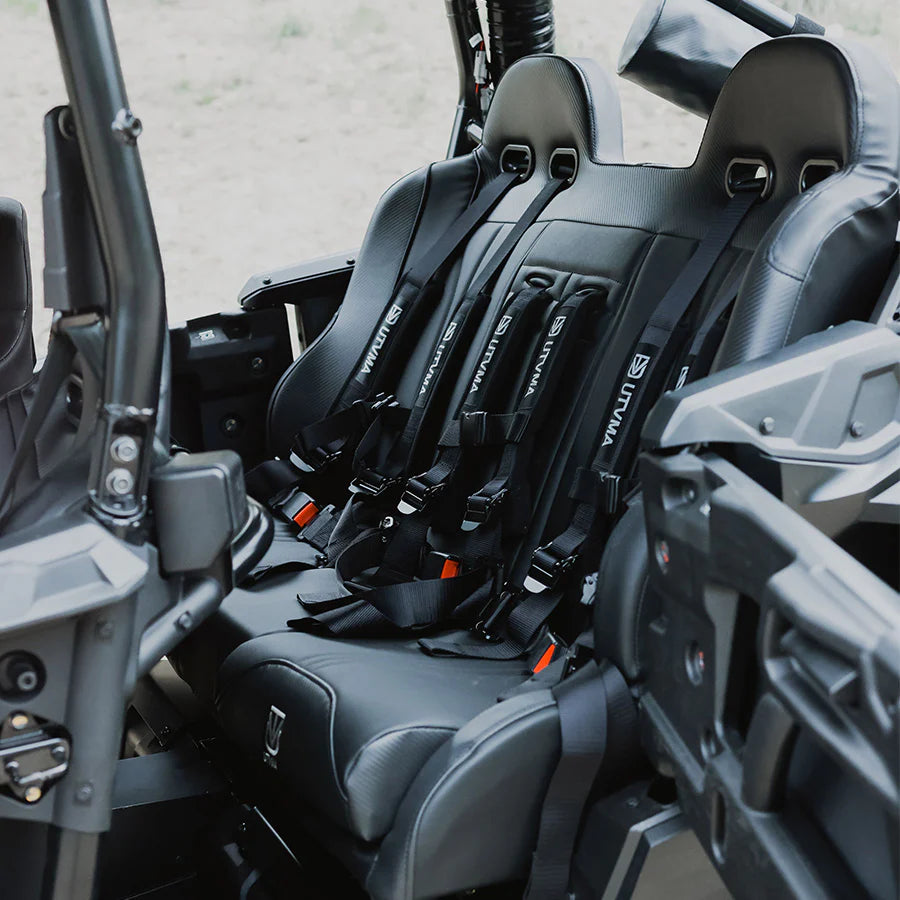 2019-2025 Honda Talon 4 - Rear Bench Seat W Harnesses - Black