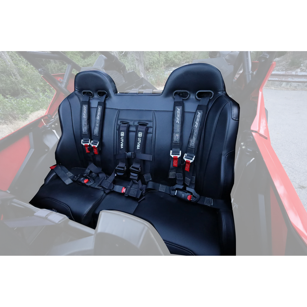 2020-2025 Polaris RZR Pro (XP, Turbo R, Pro R) Rear Bench With Harnesses