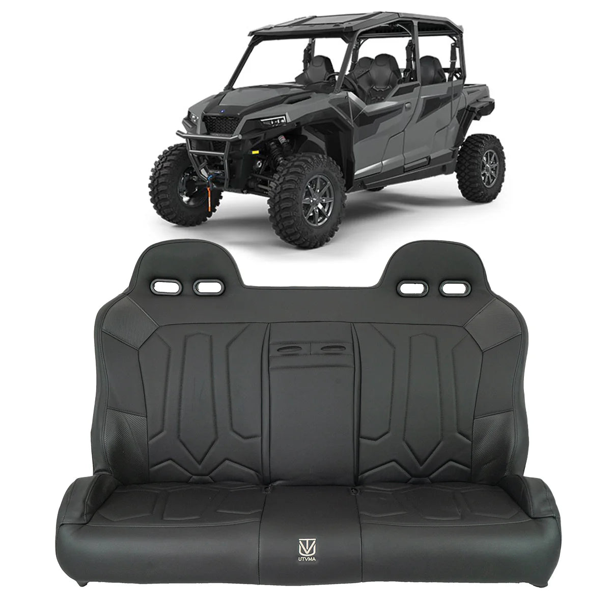 Polaris General 1000 Rear Bench Seat W Harnesses (2017-2025)