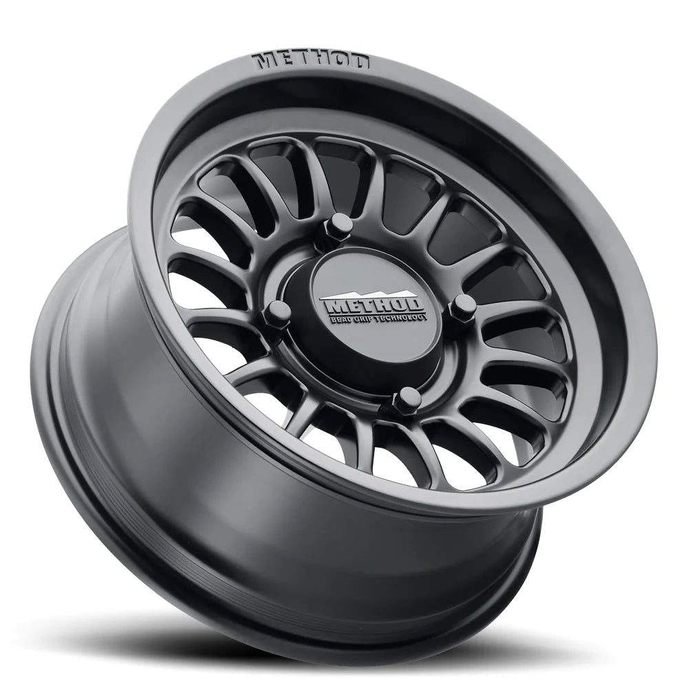 Method MR411 Bead Grip 15x7.0 +38mm Offset 6x139.7 BP 78.30mm CB Matte Black Wheel