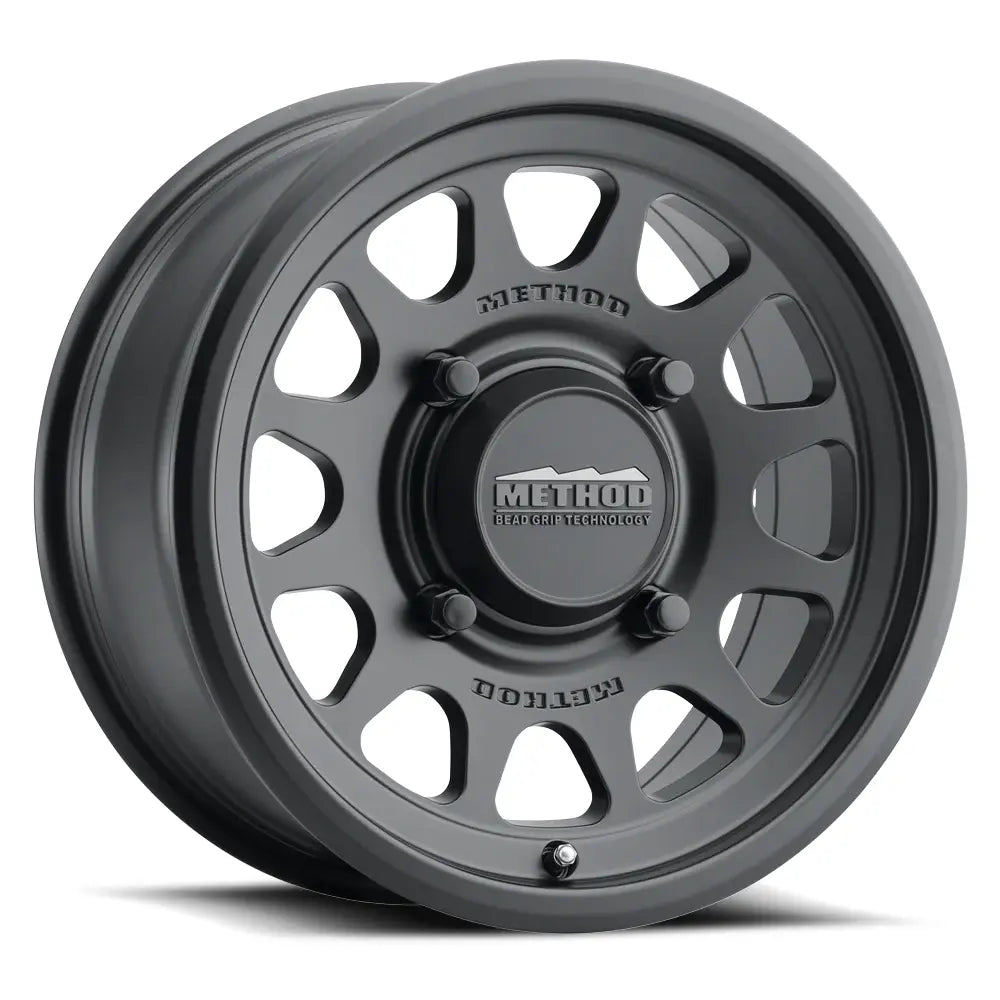 Method MR414 Bead Grip 15x10.0 +25mm Offset 6x139.7 BP 78.30mm CB Matte Black Wheel