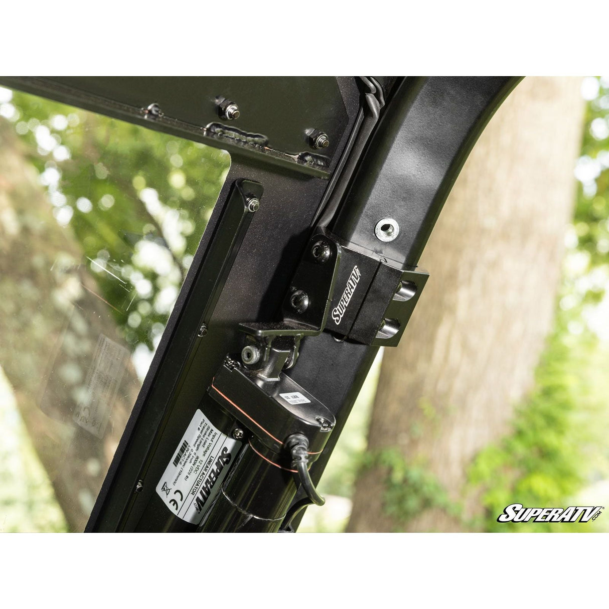 SuperATV - 2024+ Polaris Ranger XD 1500 MaxDrive Power Flip Windshield