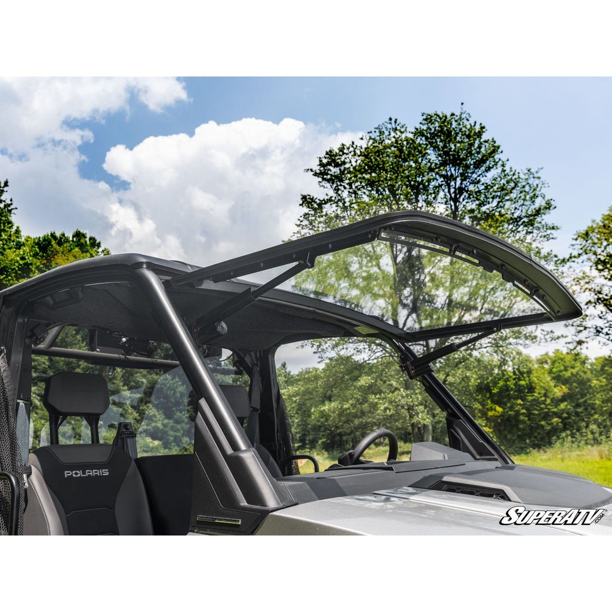 SuperATV - 2024+ Polaris Ranger XD 1500 MaxDrive Power Flip Windshield