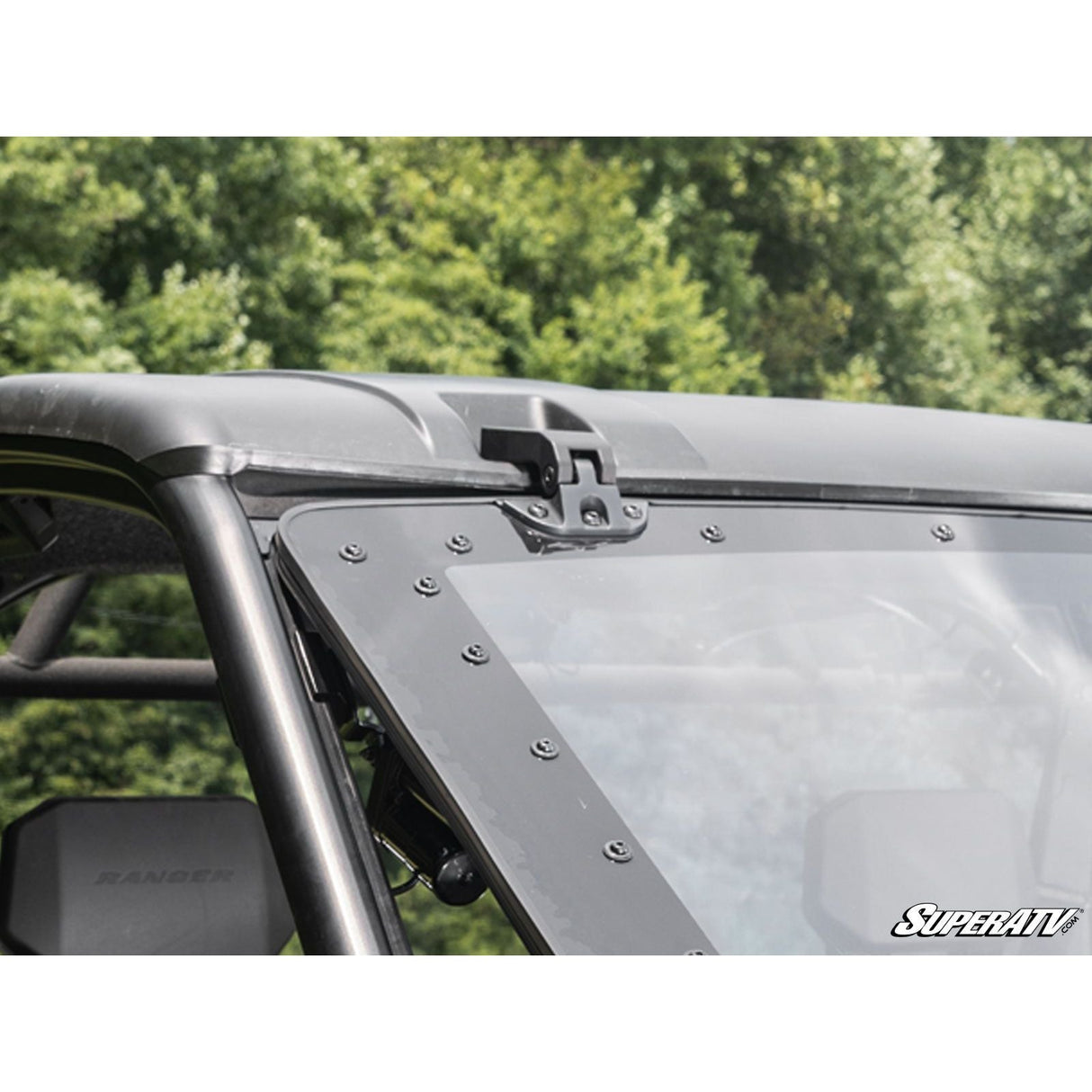 SuperATV - 2024+ Polaris Ranger XD 1500 MaxDrive Power Flip Windshield