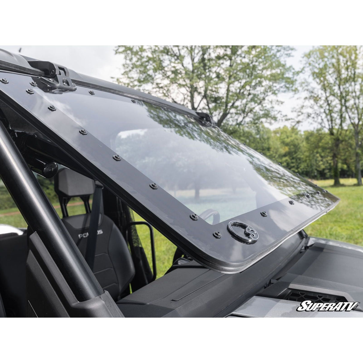 SuperATV - 2024+ Polaris Ranger XD 1500 MaxDrive Power Flip Windshield