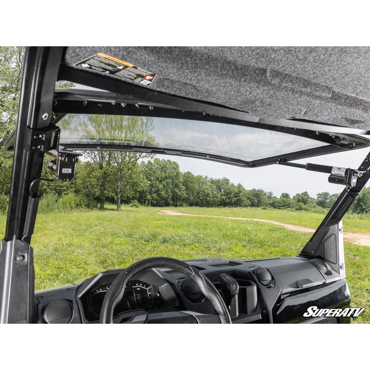 SuperATV - 2024+ Polaris Ranger XD 1500 MaxDrive Power Flip Windshield