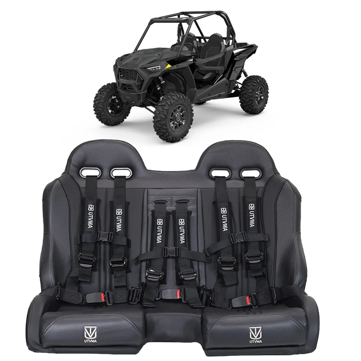 2014-2023 Polaris RZR XP 1000/ 900 Front or Rear Bench Seat W/ Harnesses