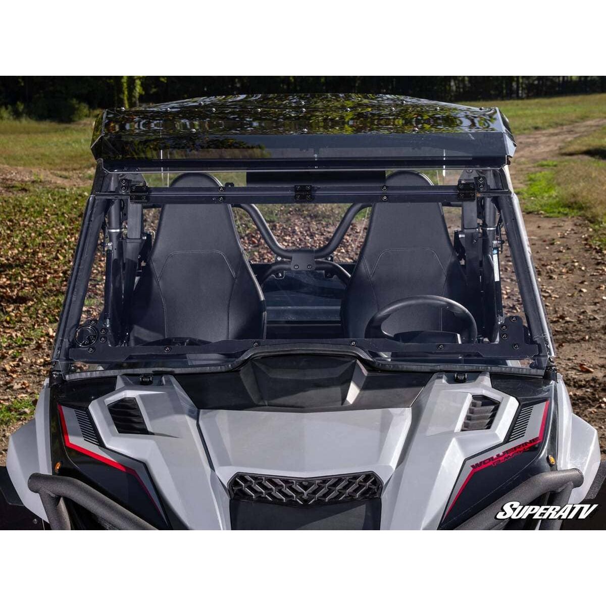 SuperATV 18+ Yamaha Wolverine X4 850 Scratch Resistant Flip Windshield