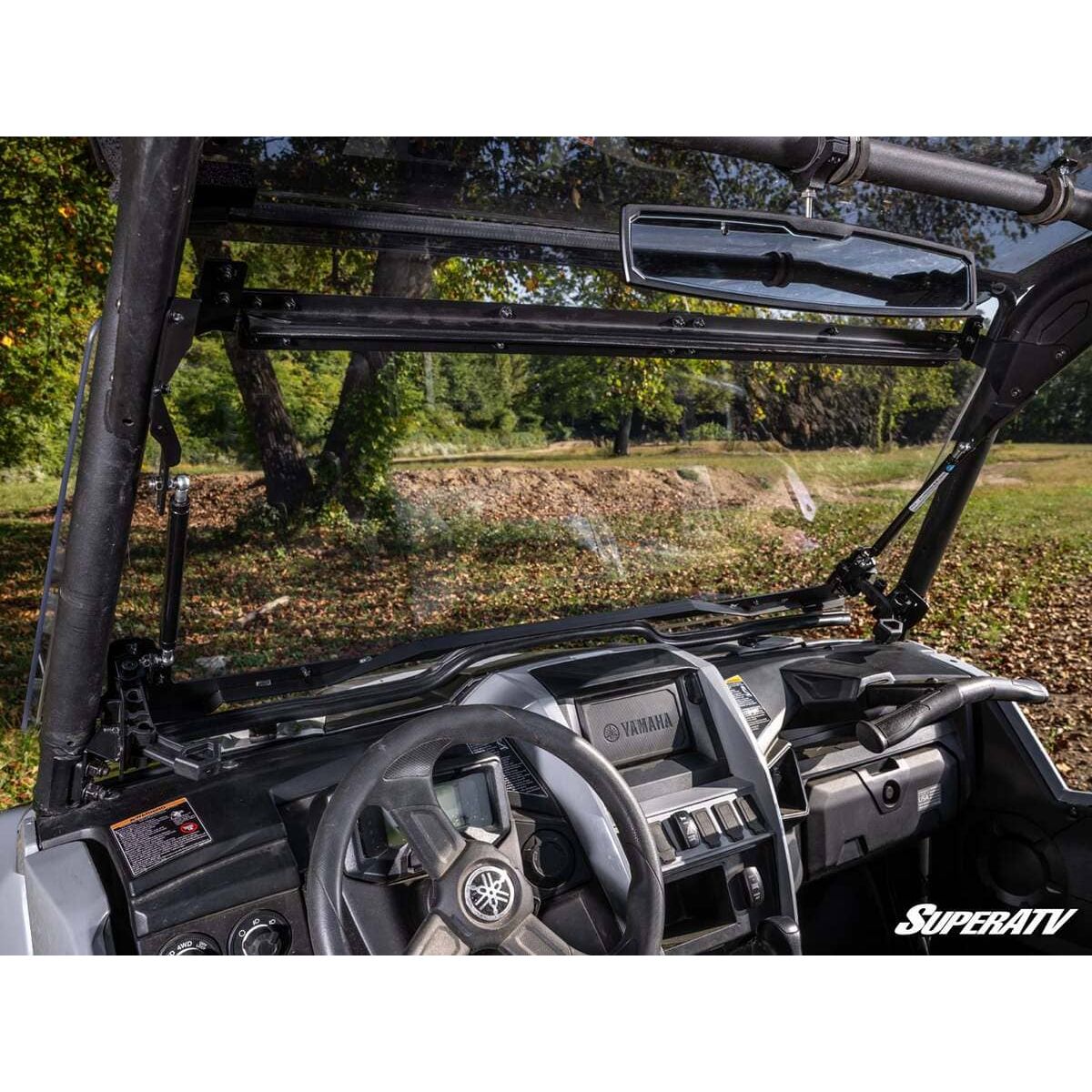 SuperATV 18+ Yamaha Wolverine X4 850 Scratch Resistant Flip Windshield