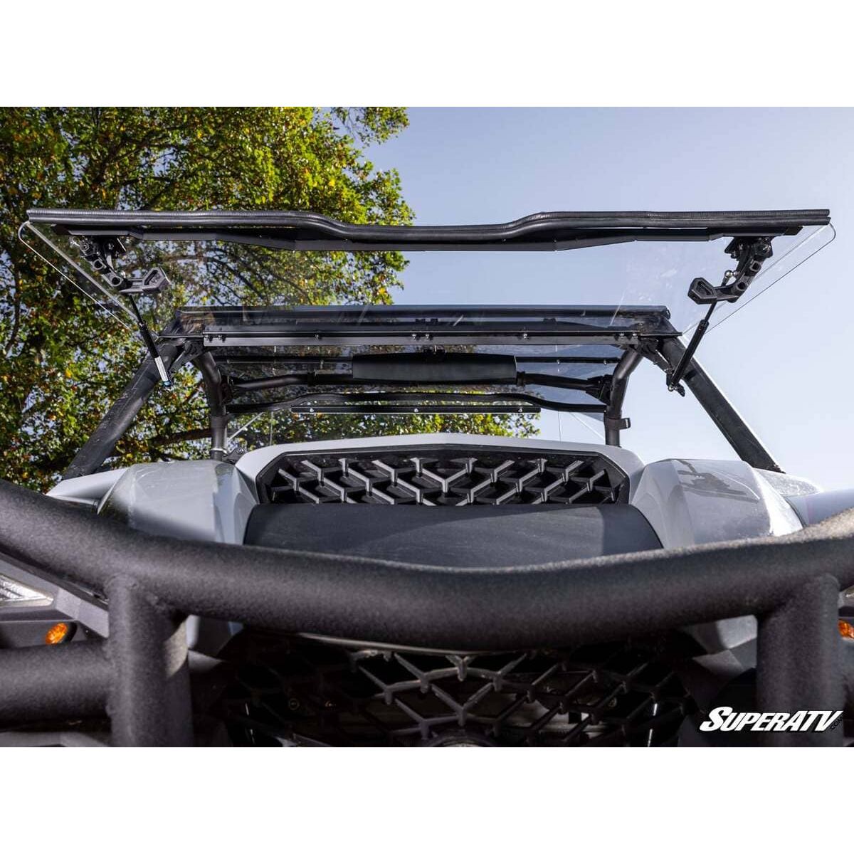 SuperATV 18+ Yamaha Wolverine X4 850 Scratch Resistant Flip Windshield