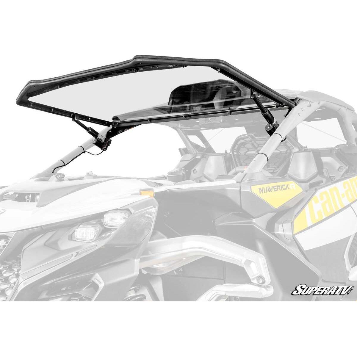 SuperATV Can-Am Maverick R Maxdrive Power Flip Windshield