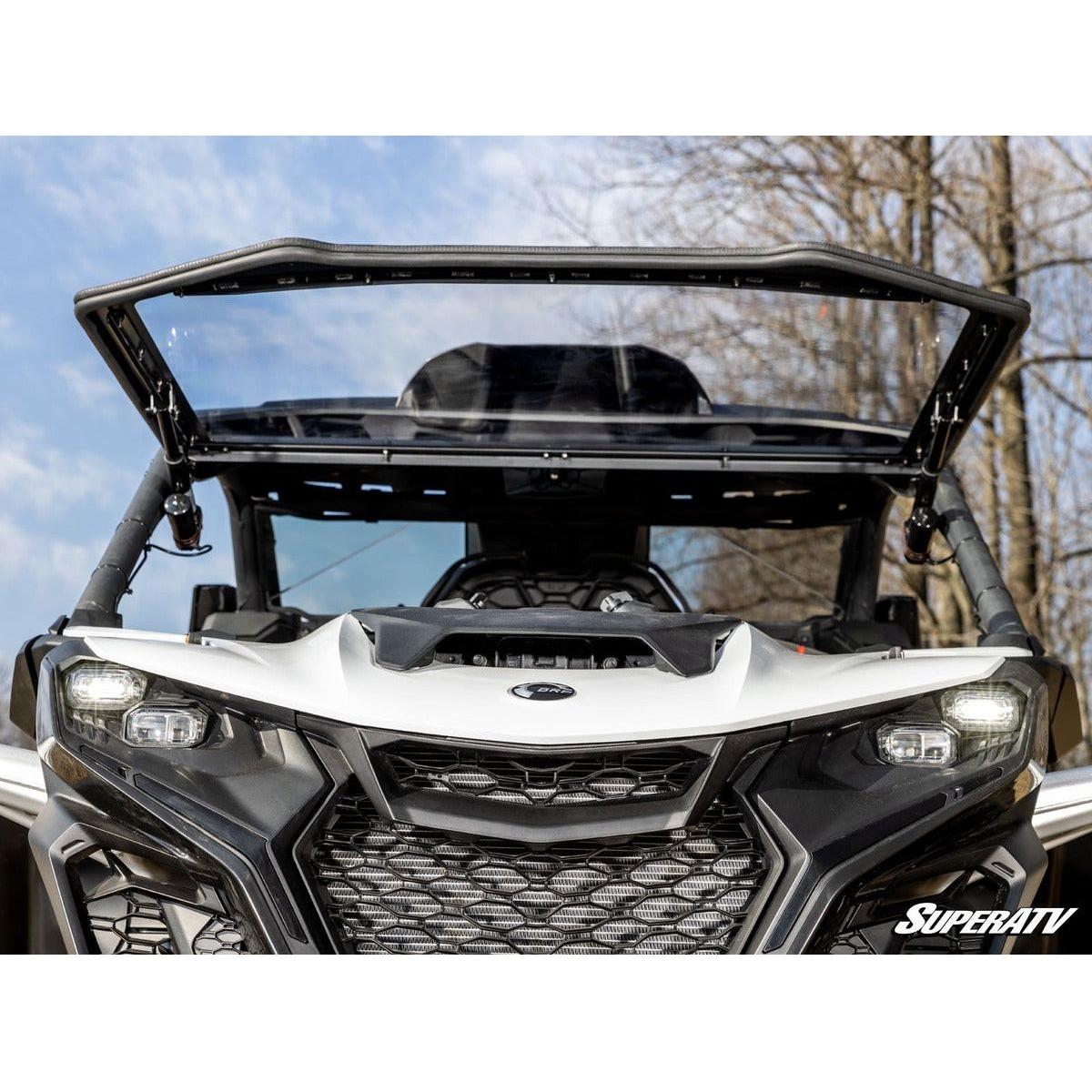 SuperATV Can-Am Maverick R Maxdrive Power Flip Windshield