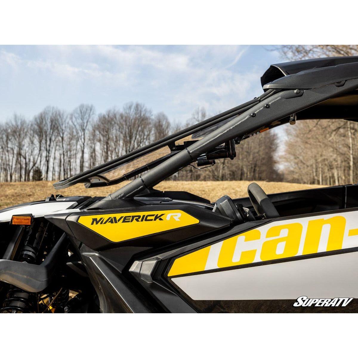 SuperATV Can-Am Maverick R Maxdrive Power Flip Windshield