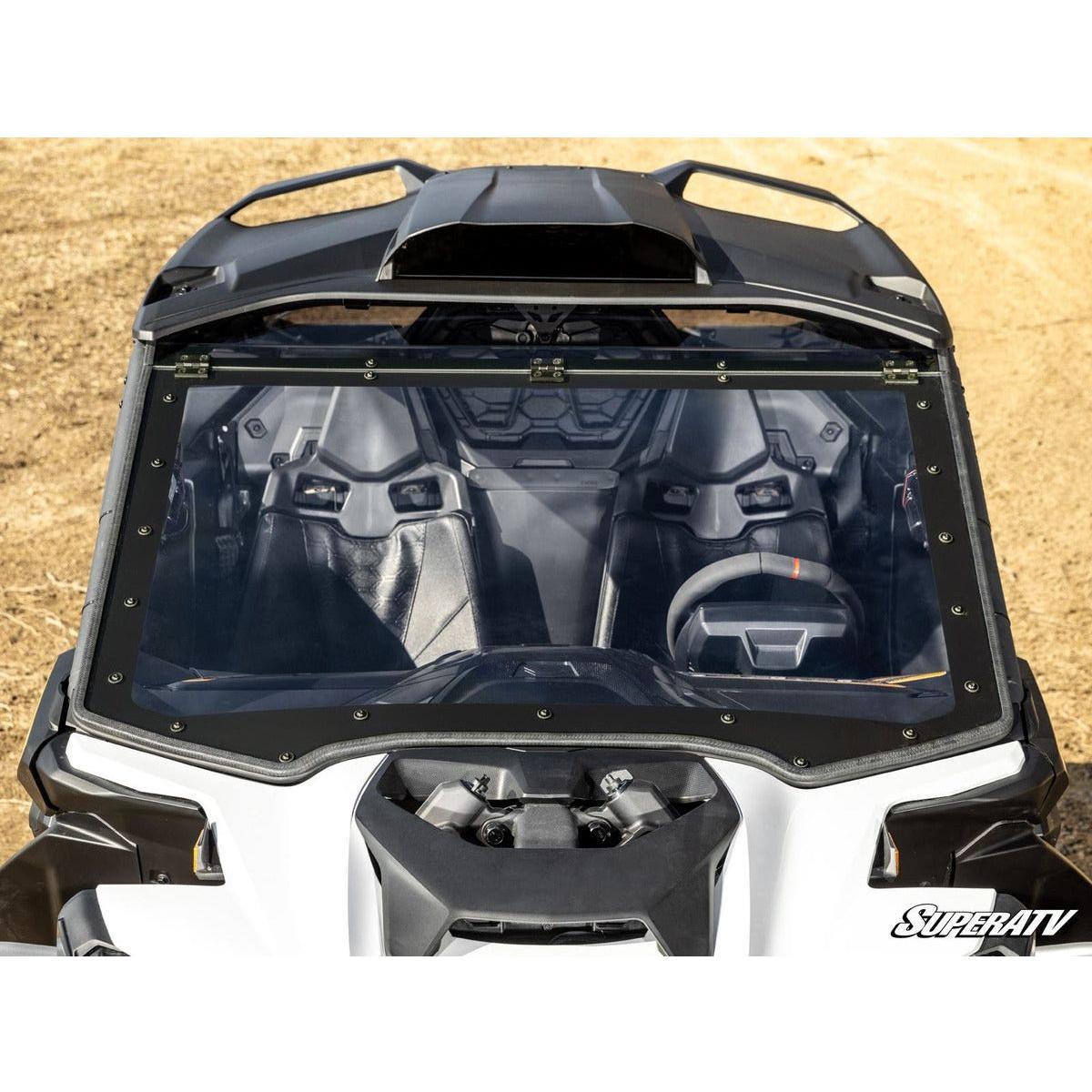 SuperATV Can-Am Maverick R Maxdrive Power Flip Windshield