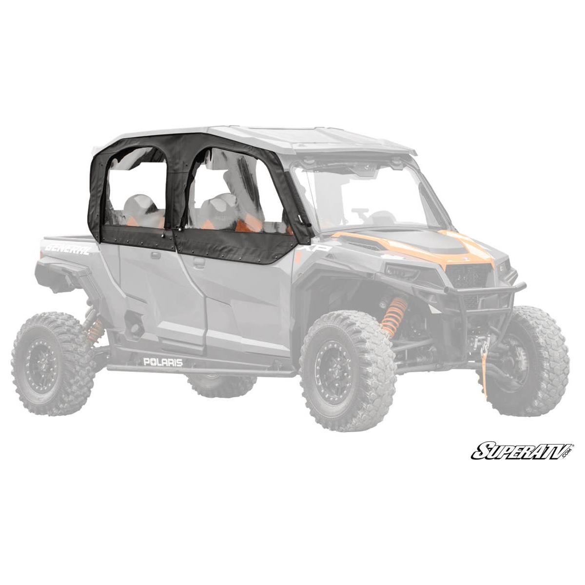 SuperATV Polaris General 1000 Primal Soft Cab Enclosure Upper Doors