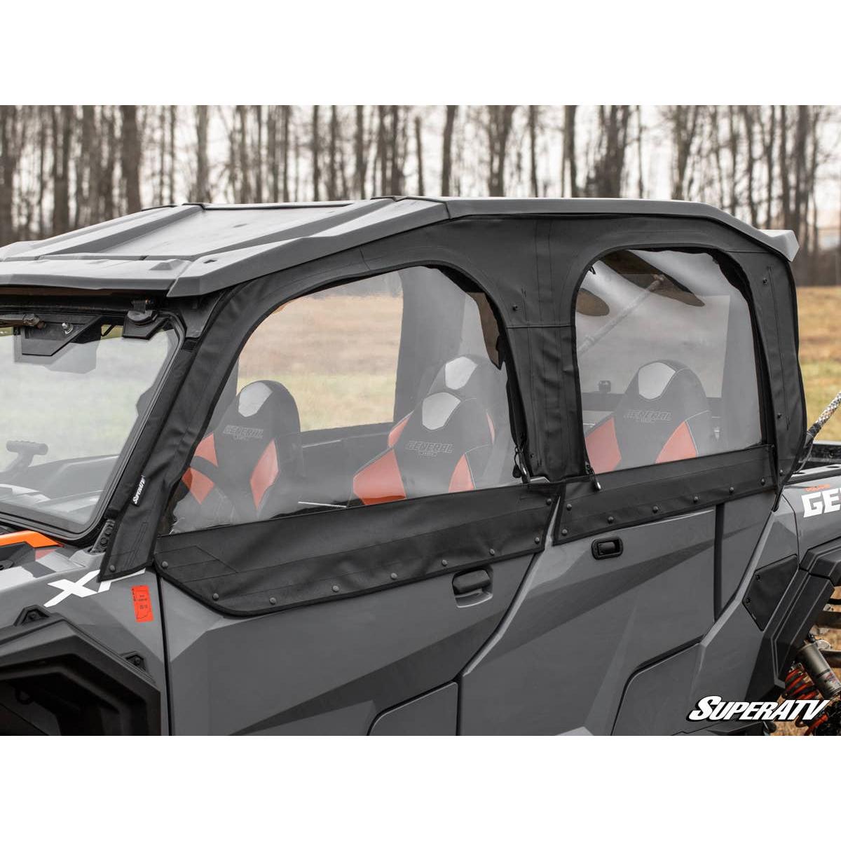SuperATV Polaris General 1000 Primal Soft Cab Enclosure Upper Doors