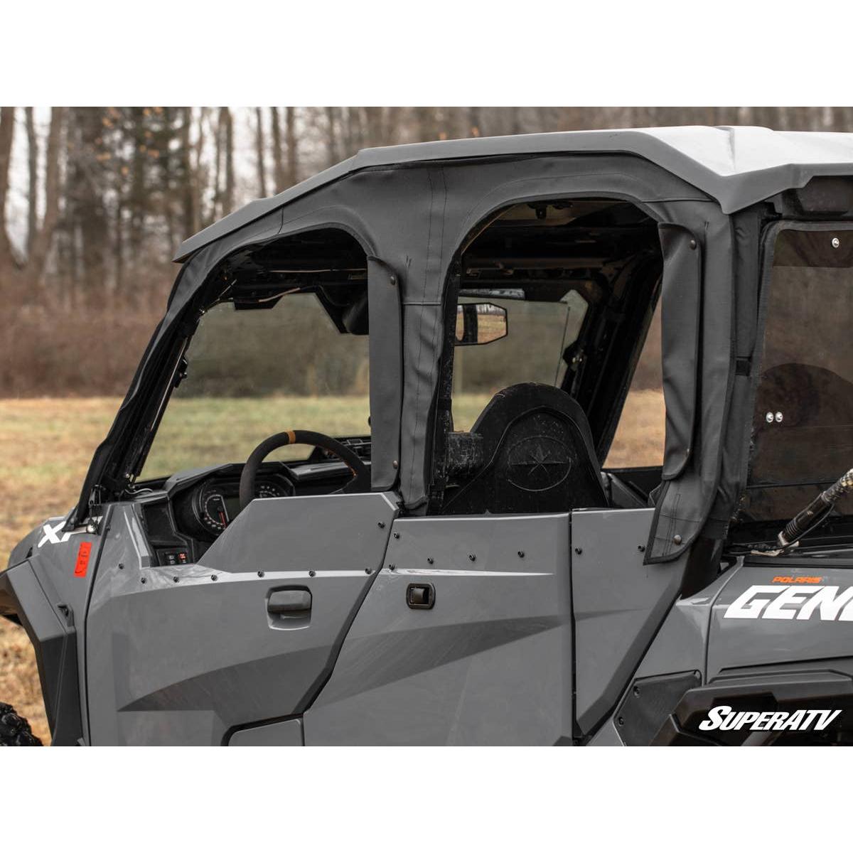 SuperATV Polaris General 1000 Primal Soft Cab Enclosure Upper Doors
