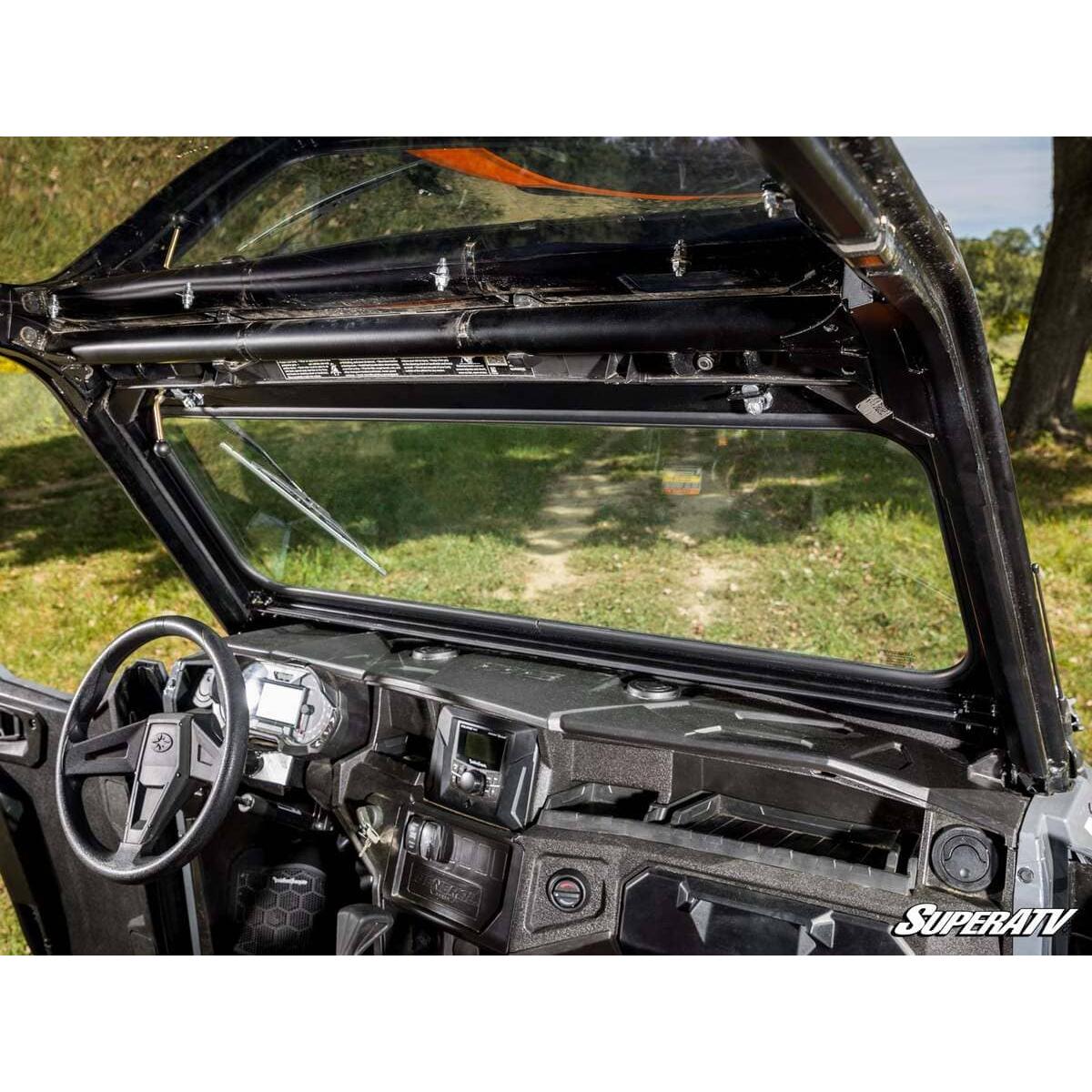 SuperATV Polaris General XP 1000 Flip-Down Glass Windshield