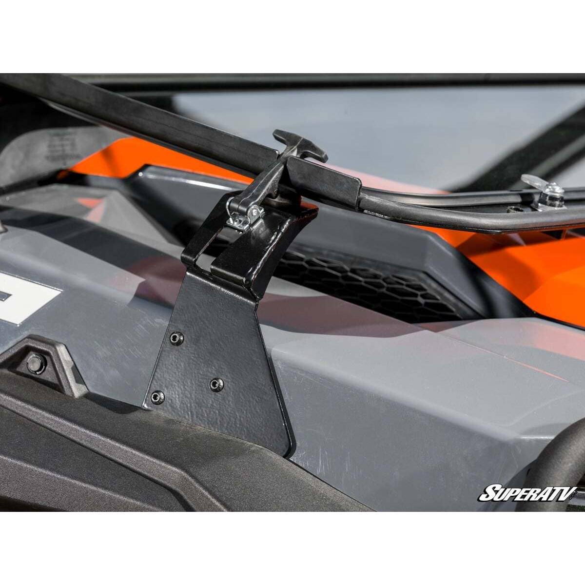 SuperATV Polaris General XP 1000 Flip-Down Glass Windshield