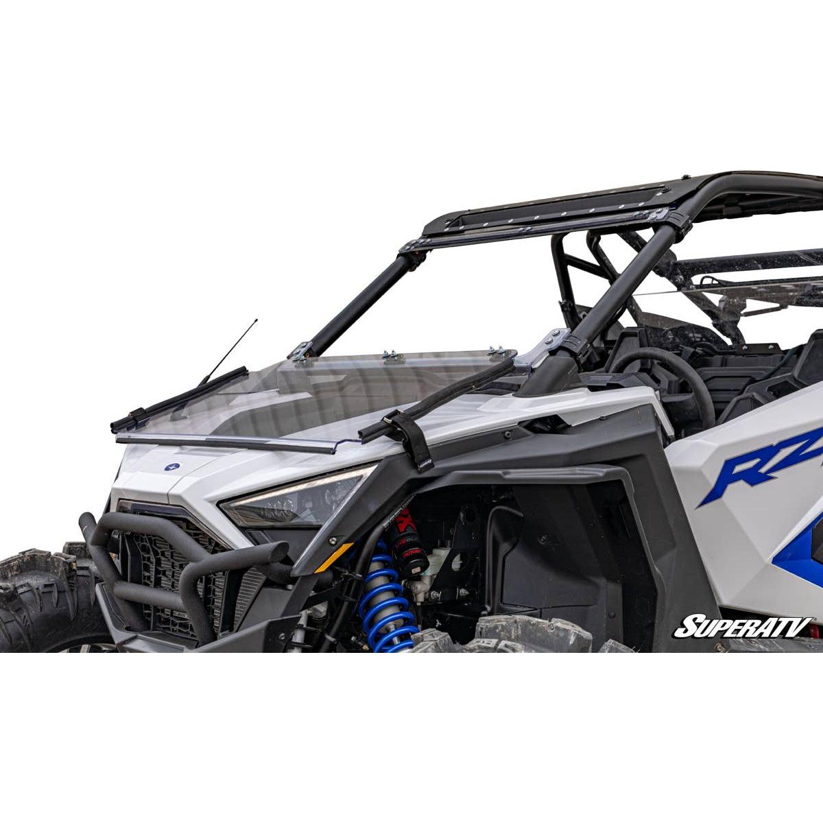 SuperATV Polaris RZR Pro XP Scratch Resistant Flip Down Windshield