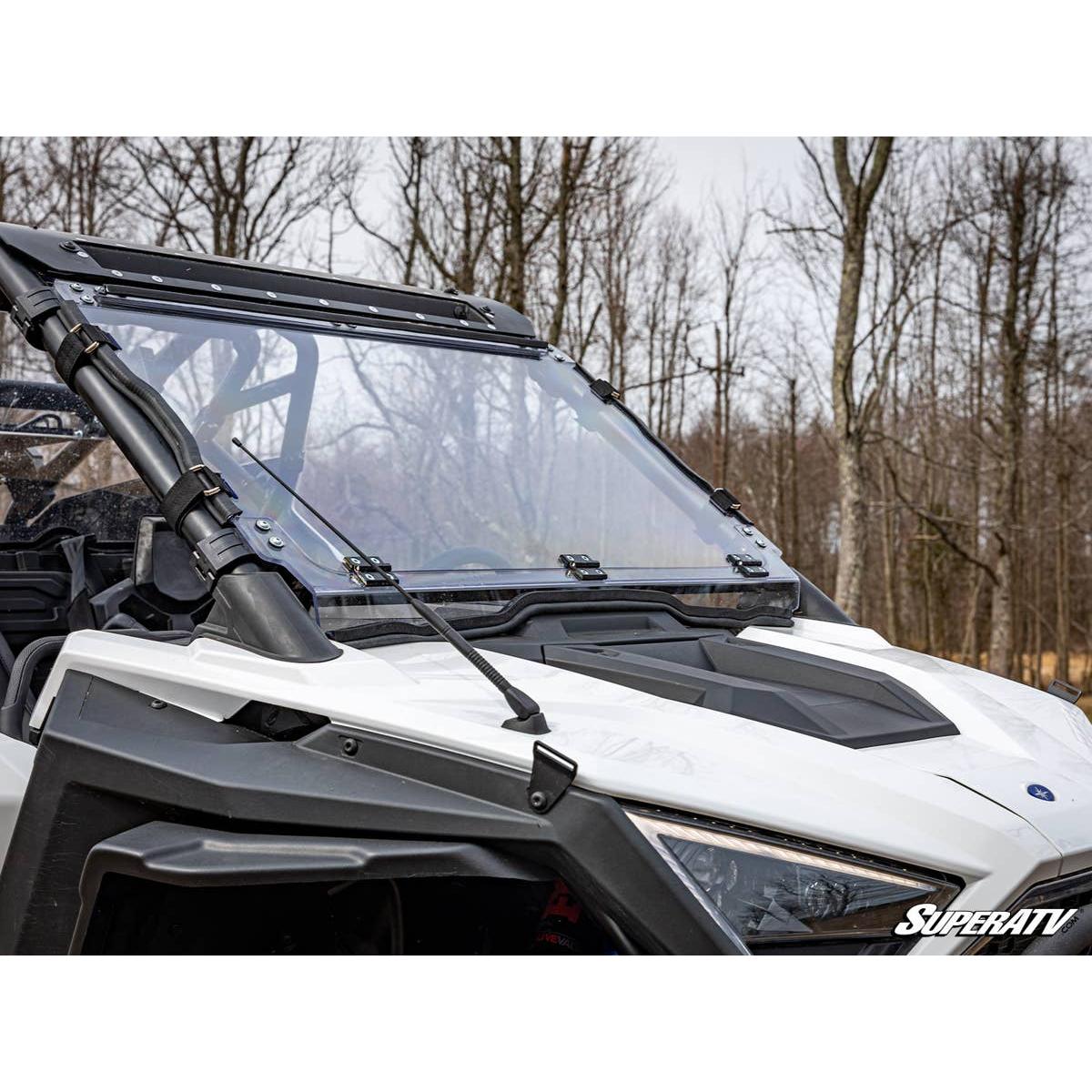 SuperATV Polaris RZR Pro XP Scratch Resistant Flip Down Windshield
