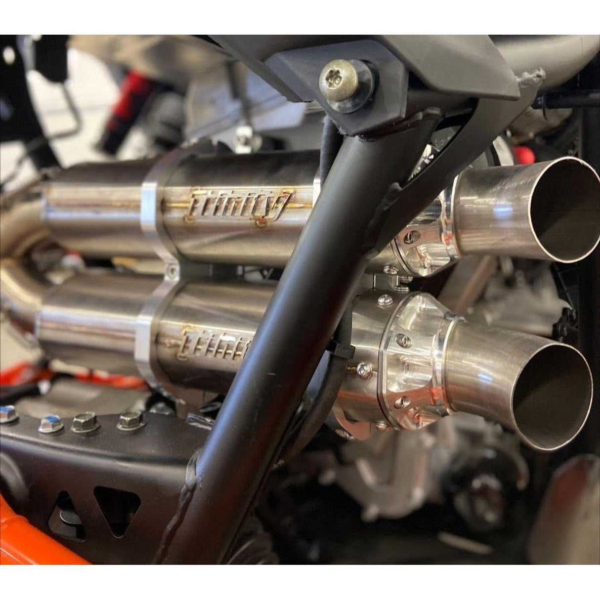 Trinity Racing - 2022-2025 Polaris RZR Pro R Slip On Stainless Steel Exhaust