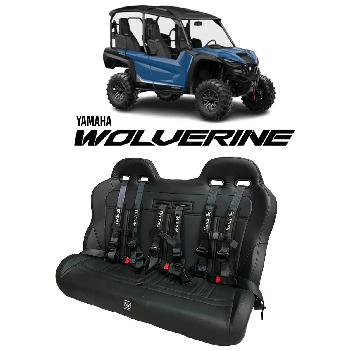 Yamaha Wolverine RMAX 4 Compact Rear Bench Seat (2025+)